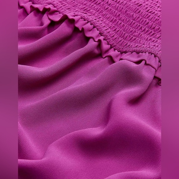 Addition Elle Smocked Chiffon Midi Dress Size 4X NWT Wedding Guest - Picture 5 of 6